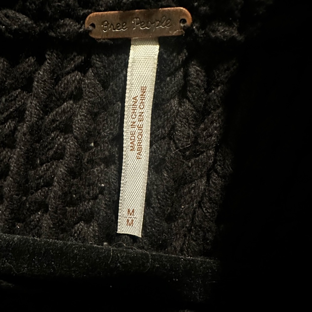 Free People My Only Sunshine Black Sweater - Picture 4 of 4